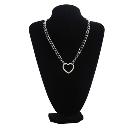 Punk Chain With Lock Necklace for and / Aesthetic Necklace With Padlock Pendant