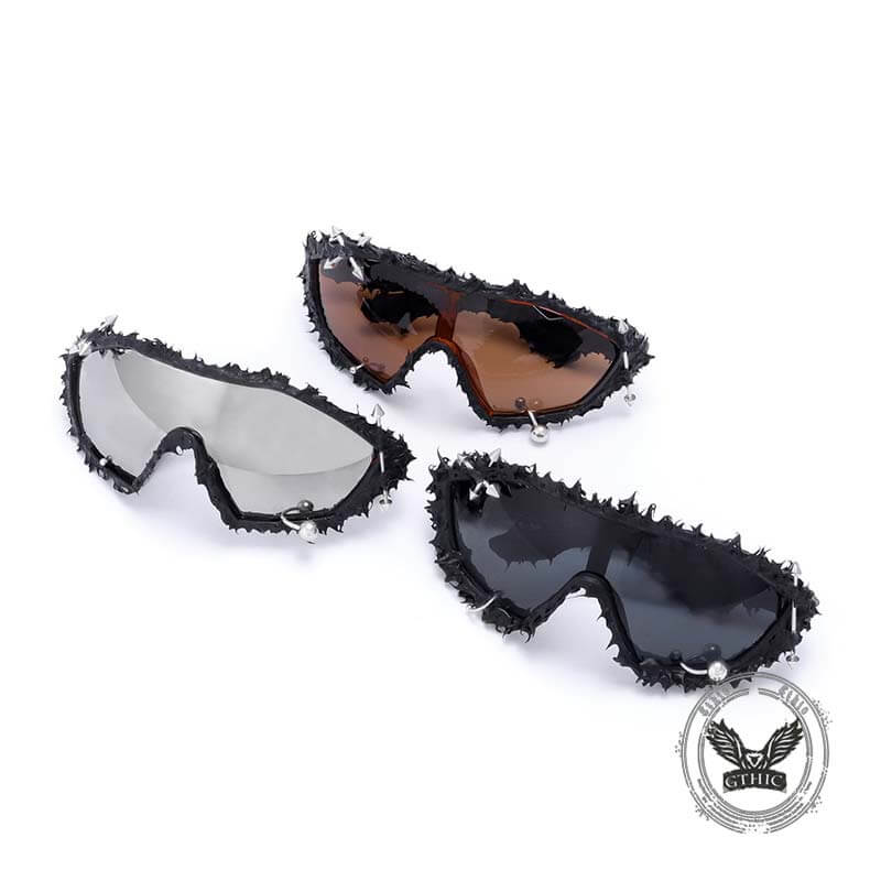 Punk Arrow Decorated Drip Glue Pc Sunglasses