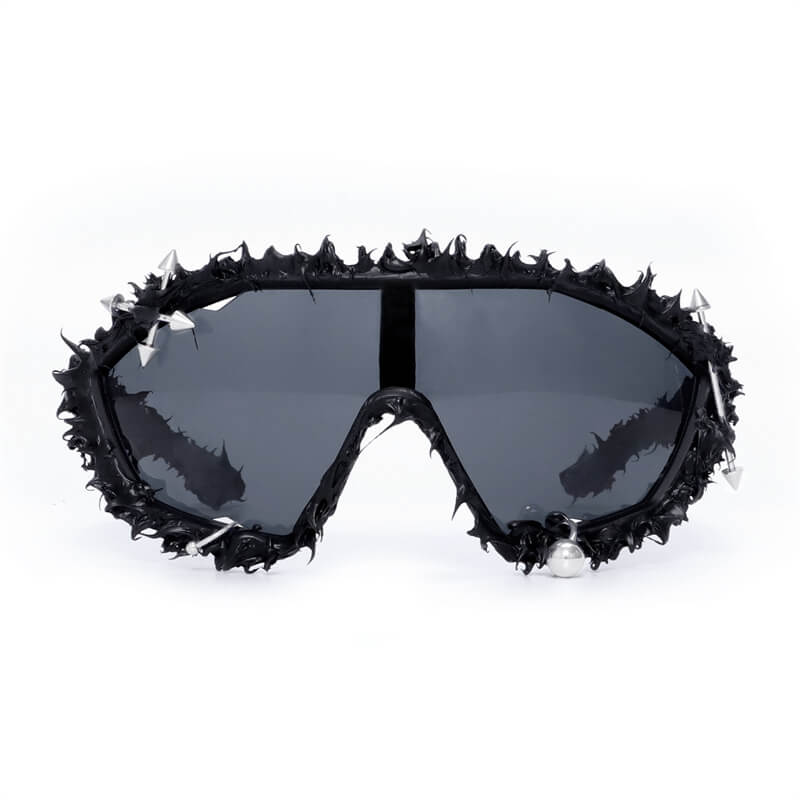Punk Arrow Decorated Drip Glue Pc Sunglasses