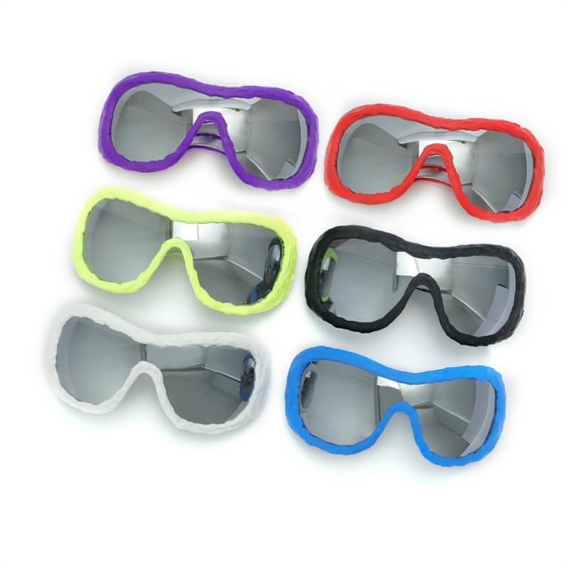 Punk Avant-garde Drip Glue Pc Sunglasses