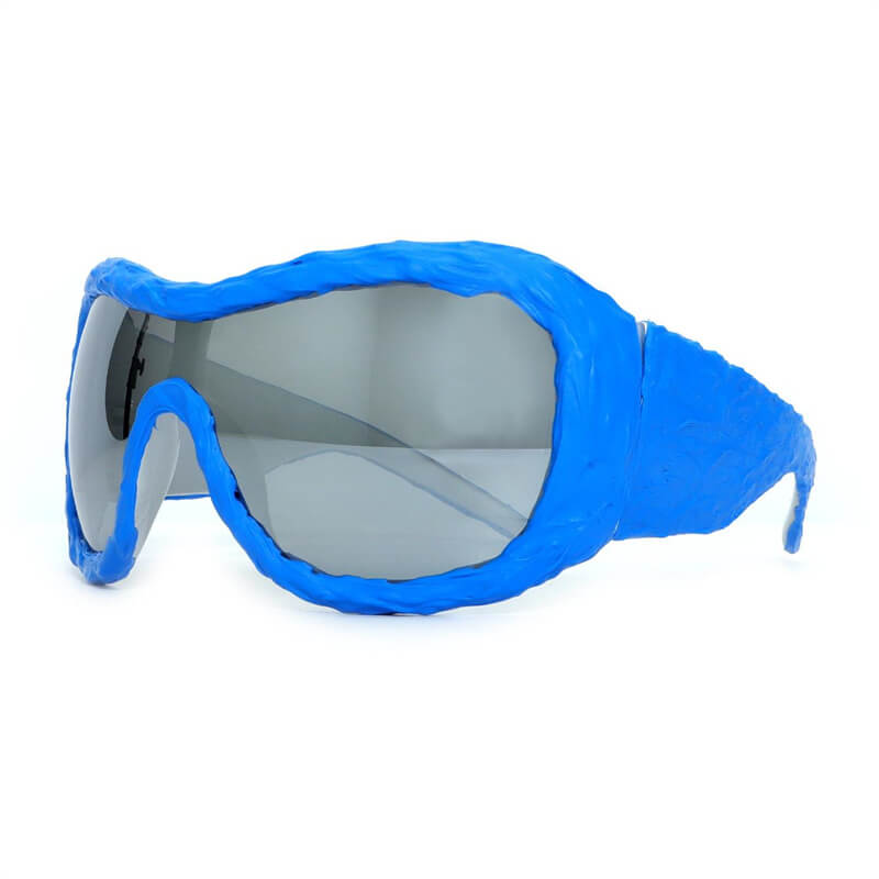 Punk Avant-garde Drip Glue Pc Sunglasses