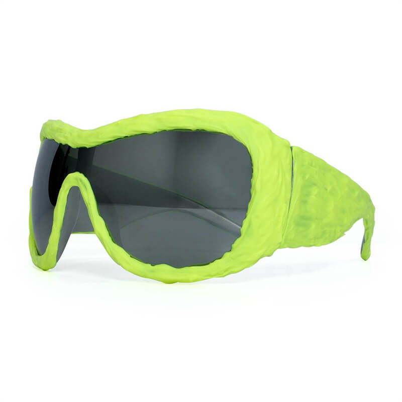 Punk Avant-garde Drip Glue Pc Sunglasses