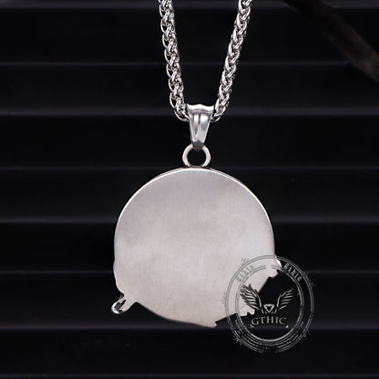 Punk Bull Charging Stainless Steel Animal Pendant