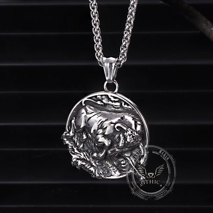 Punk Bull Charging Stainless Steel Animal Pendant