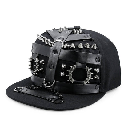 Punk Bullet Design Studded Baseball Cap