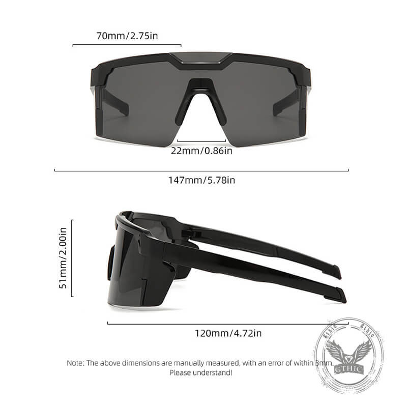 Punk Outdoor Colorful Uv-proof Eye Protection Pc Sunglasses