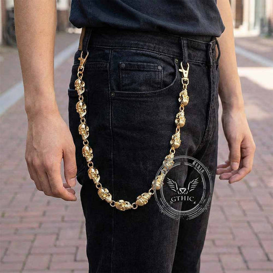 Punk Skull Head Alloy Biker Pants Chain