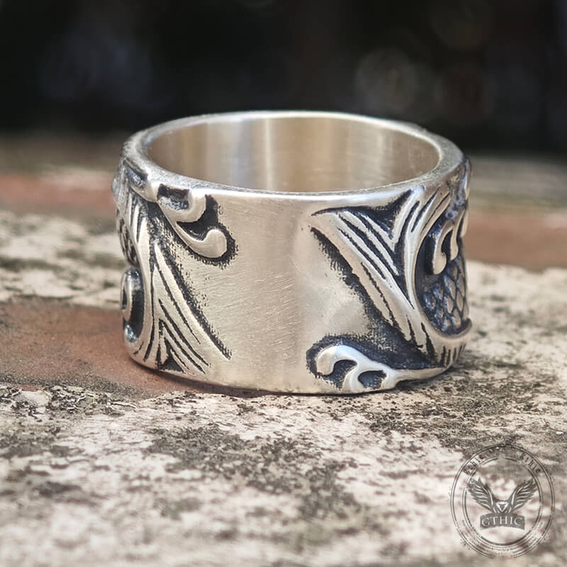 Relief Fish Sterling Silver Ring