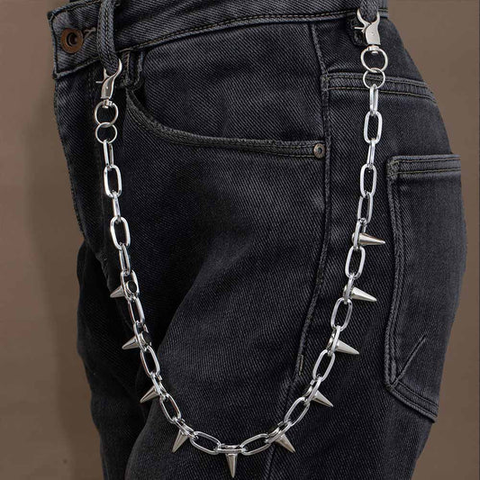 Retro Rock Spiked Punk Alloy Pants Chain