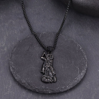 Retro St. George Slay Dragon Stainless Steel Pendant