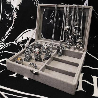 Rings and Pendants Skull Jewelry Set