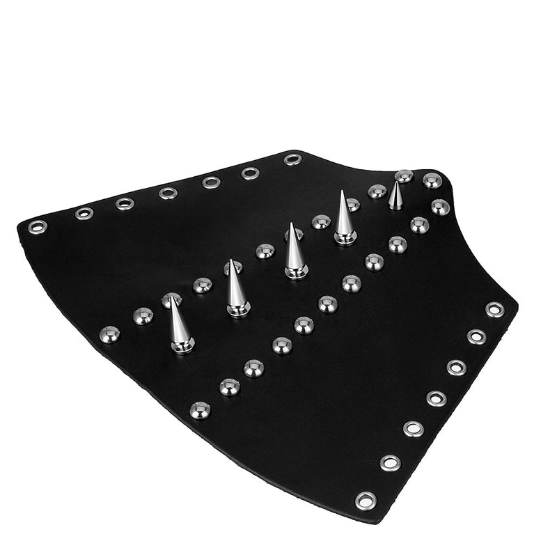 Rock Style Stainless Steel Rivet Genuine Leather Wrist Strap / Protection Bracelet
