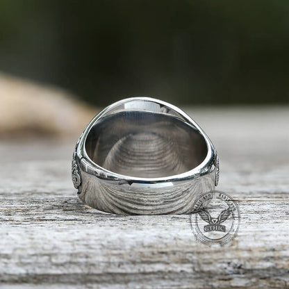 St. George and the Dragon Stainless Steel Religion Ring