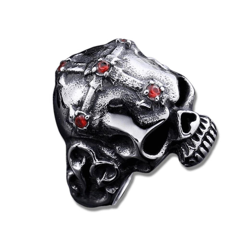 Scary Stainless Steel Rock Style Skull Ring Skeleton Style Jewelry