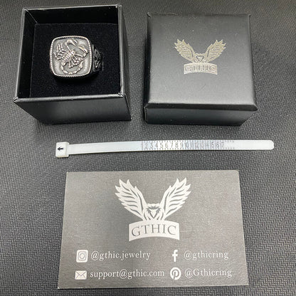 Scorpion Design Stainless Steel Signet Ring