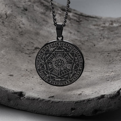 Seal of the Seven Archangels Stainless Steel Necklace