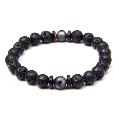 Set Bracelets Natural Stone Beads and Wood / Pulseras Bracelets