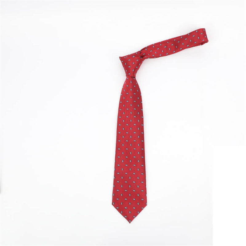 Simple Polka Dot Print Polyester Tie