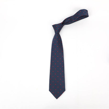 Simple Polka Dot Print Polyester Tie
