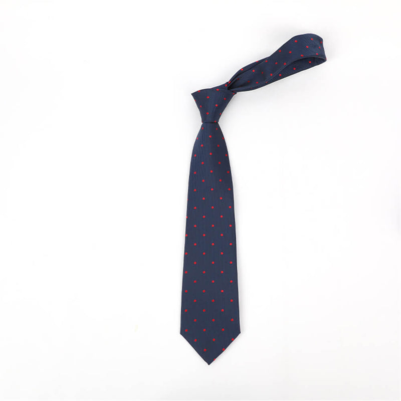 Simple Polka Dot Print Polyester Tie