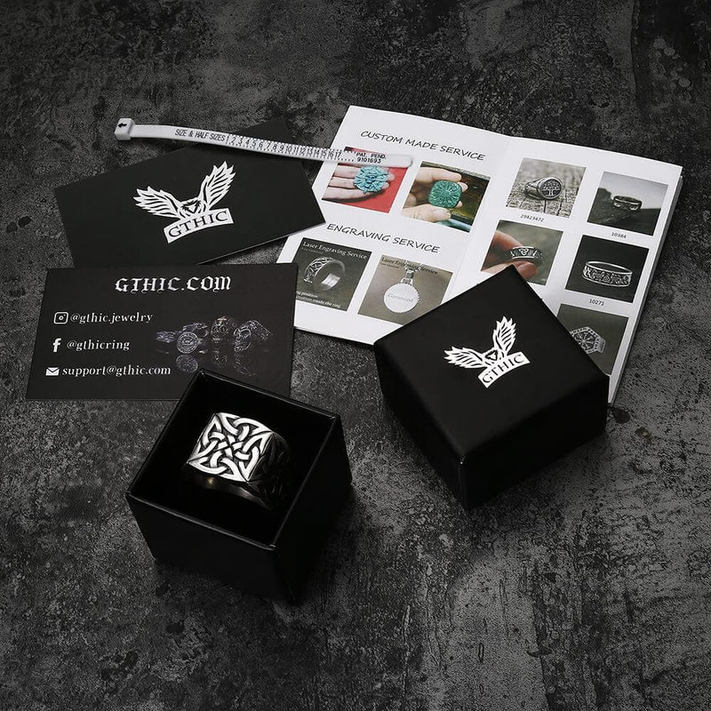 Simple Knot Sterling Silver Viking Ring