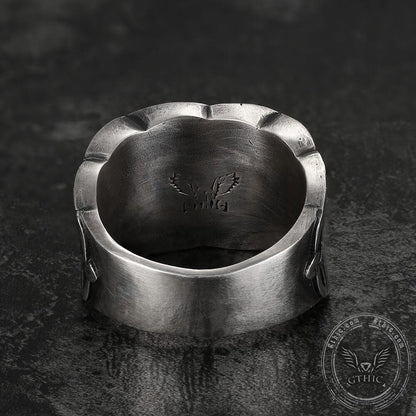 Simple Knot Sterling Silver Viking Ring