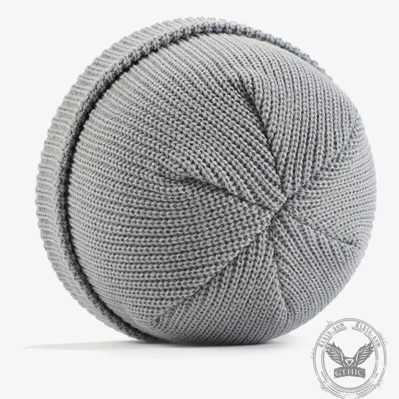 Simple Color Cuffed Beanie Hat