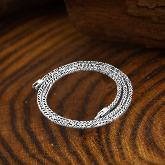 Simple Color Jewelry Buckle Stainless Steel Necklace