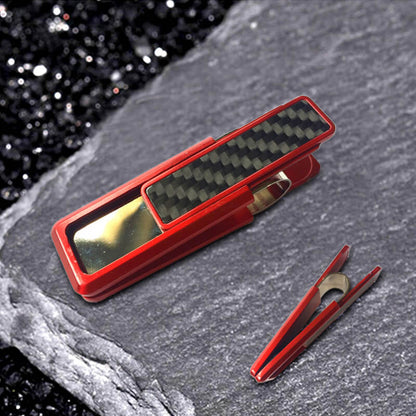 Simple Color Plaid Alloy Money Clip