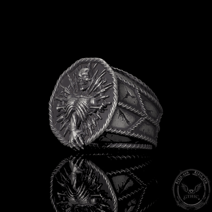 Skeleton Bones Sterling Silver Skull Ring