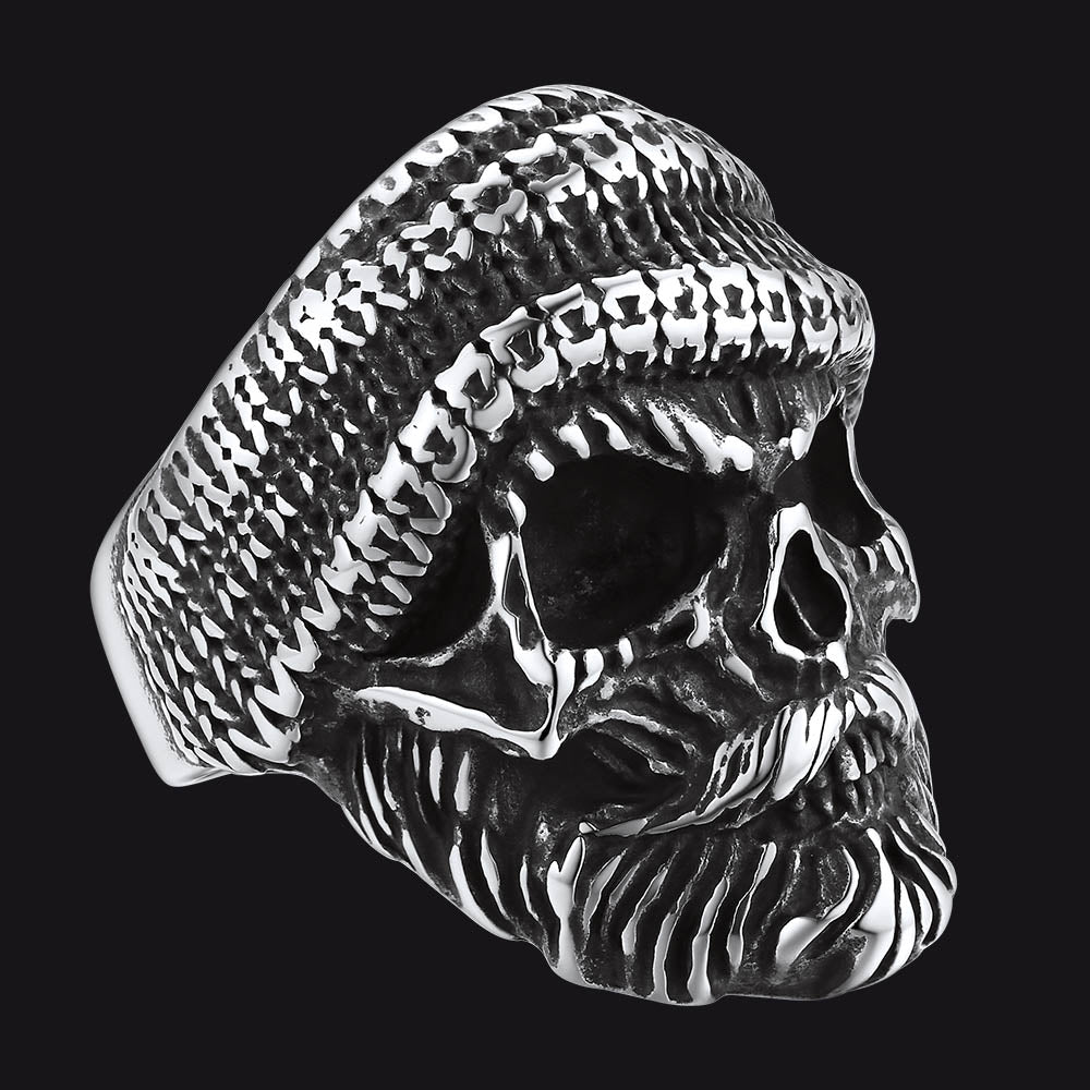 Skull Skeleton Stainless Steel Ring for