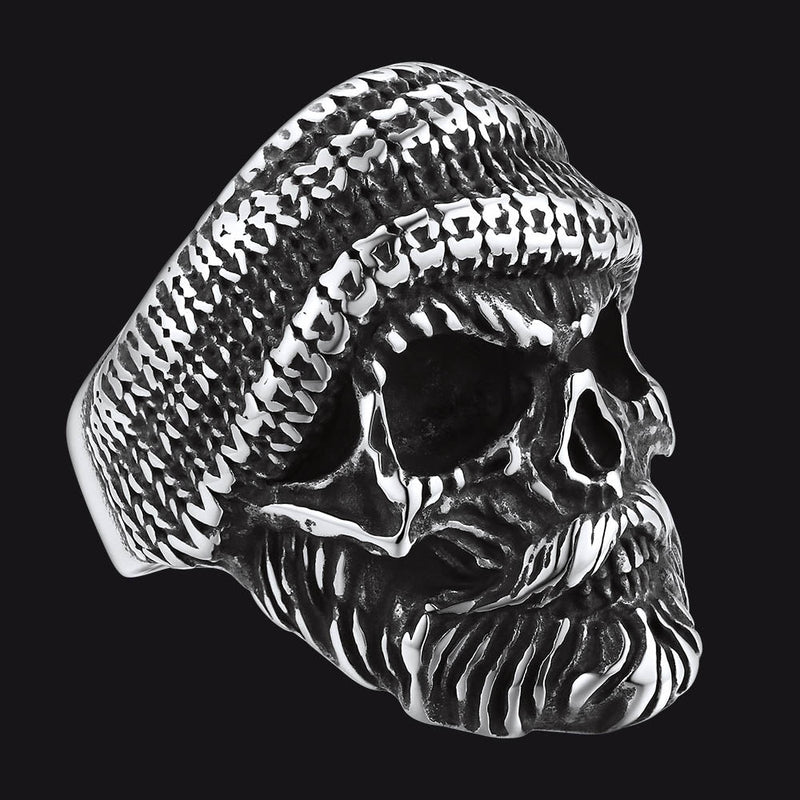 Skull Skeleton Stainless Steel Ring for