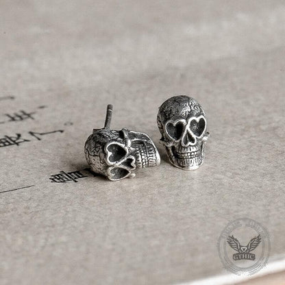 Skull Sterling Silver Stud Earrings
