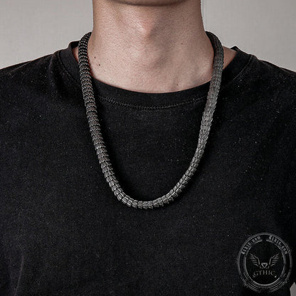 Snake Scale Stainless Steel Necklace