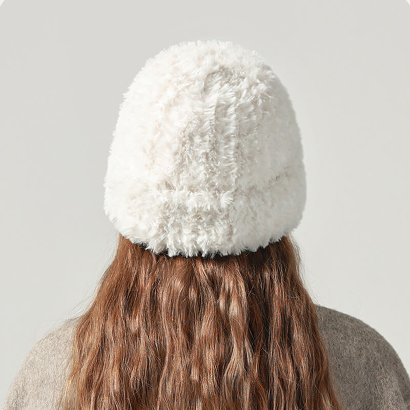 Color Fluffy Beanie Hat