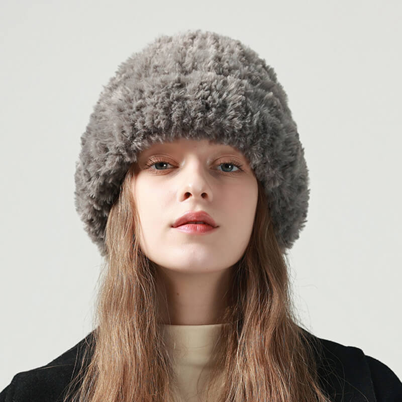 Color Fluffy Beanie Hat