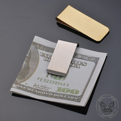 Color Simple Alloy Money Clip