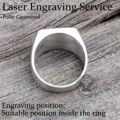 St. Benedict Cross Stainless Steel Christian Ring