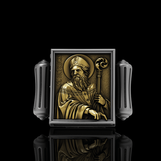 St. Patrick Book Sterling Silver Ring