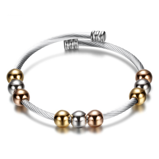Stainless Steel Bracelet in Gold and Silver Colour / Bracelet in Original Style