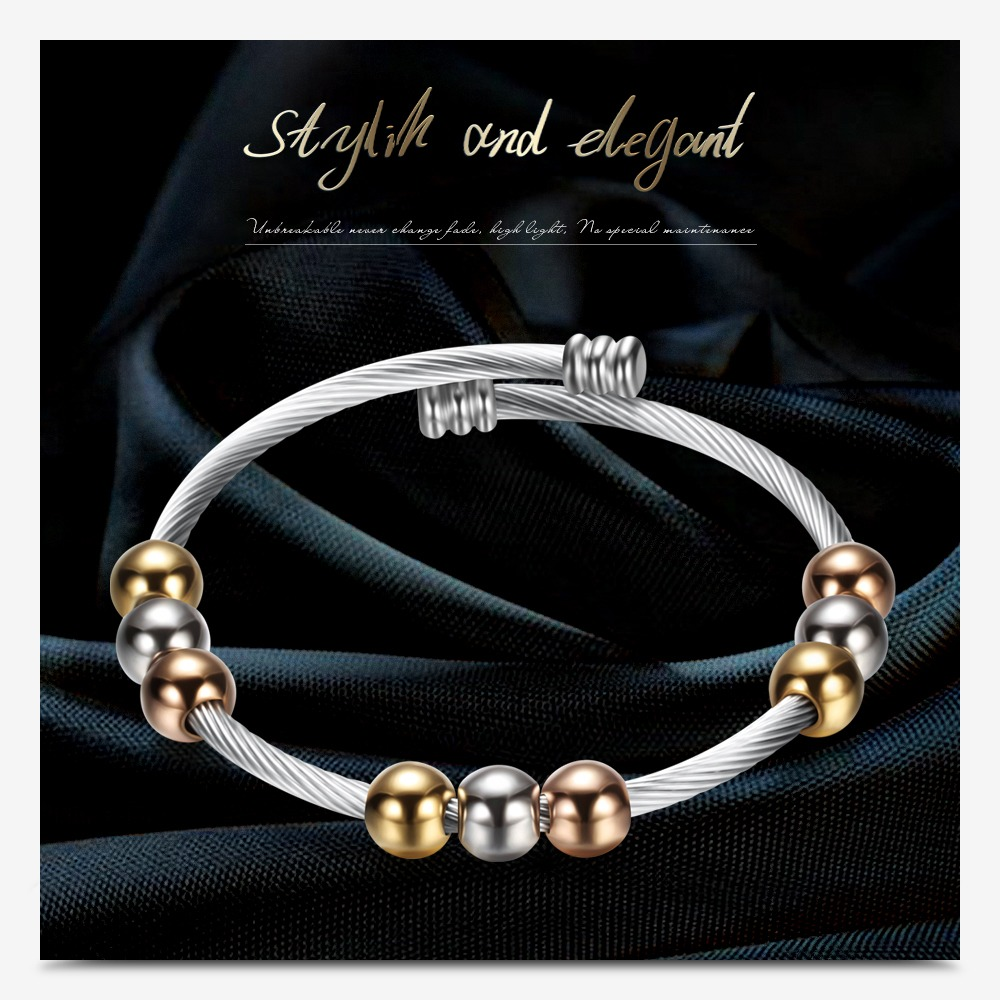 Stainless Steel Bracelet in Gold and Silver Colour / Bracelet in Original Style