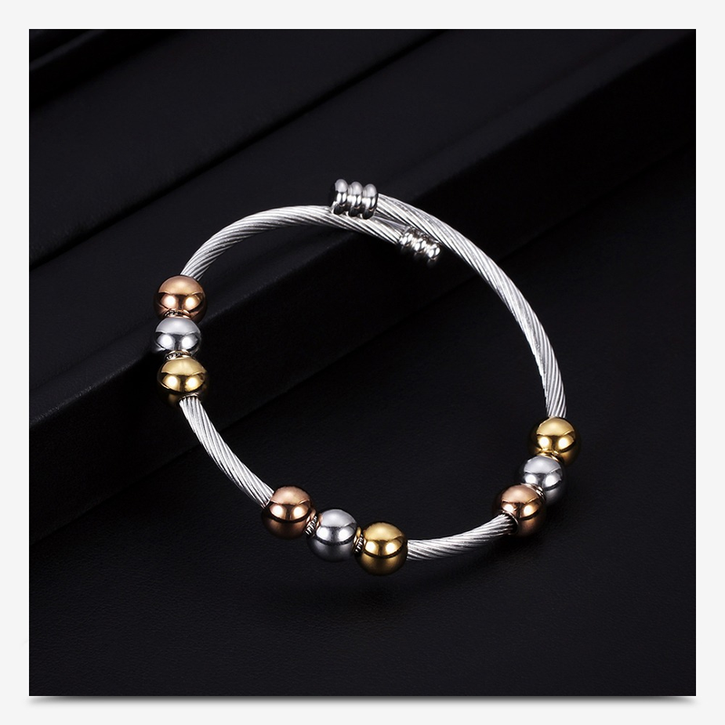 Stainless Steel Bracelet in Gold and Silver Colour / Bracelet in Original Style