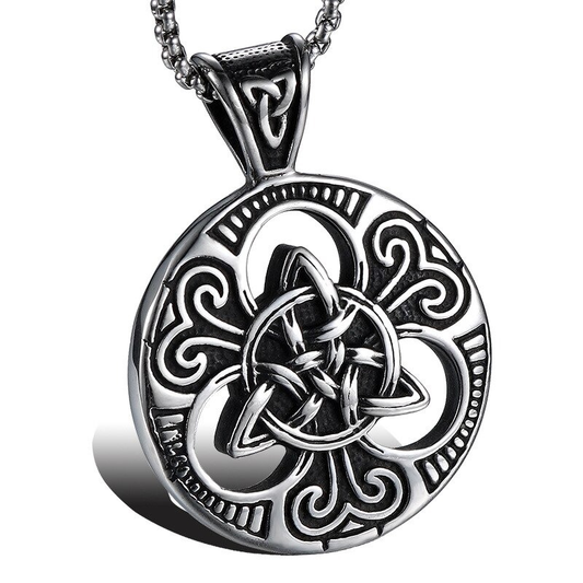 Stainless Steel Celtic Knot Pendant for and / Religious Cross Shield Pendant