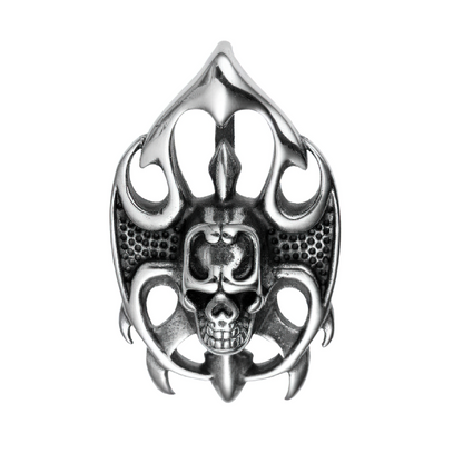 Stainless Steel Pendant of Skull / Rock Style Necklace / Gothic Jewelry