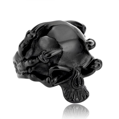 Stainless Steel Skull Ring / Claw of Skeleton Ring / Biker Jewelry in Rock Style