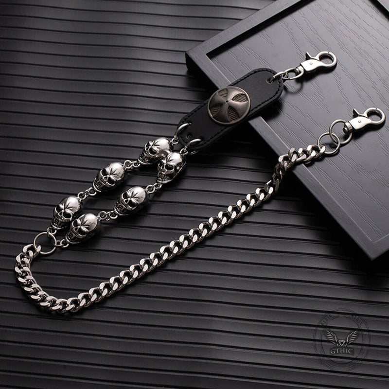 Street Punk Style Skull Biker Alloy Pants Chain