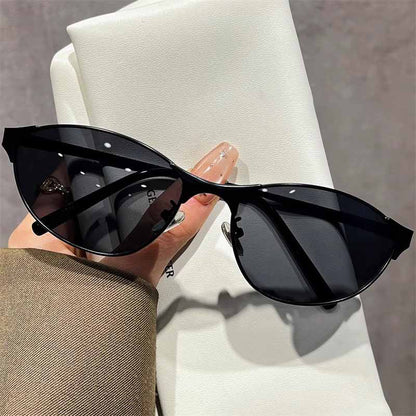 Street Y2k Metal Frame Cat-eye Retro Sunglasses