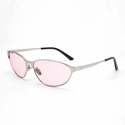 Street Y2k Metal Frame Cat-eye Retro Sunglasses