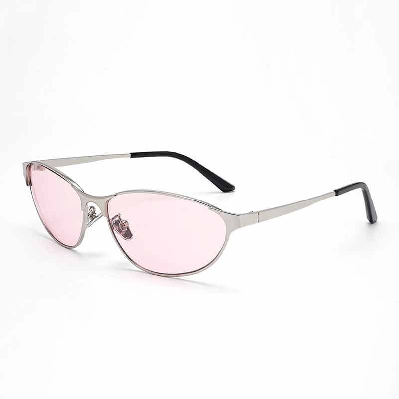 Street Y2k Metal Frame Cat-eye Retro Sunglasses