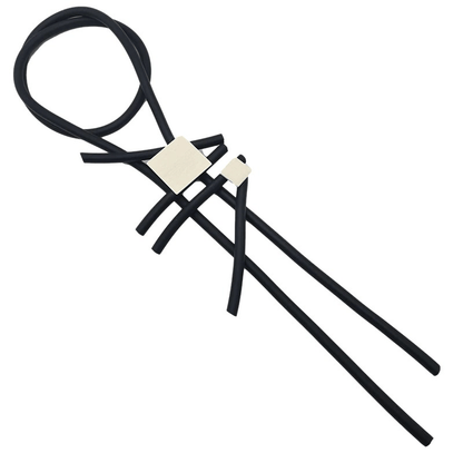 Stylish Long Statement Necklaces for / Square Wood Pendant Necklace / Rubber Accessories
